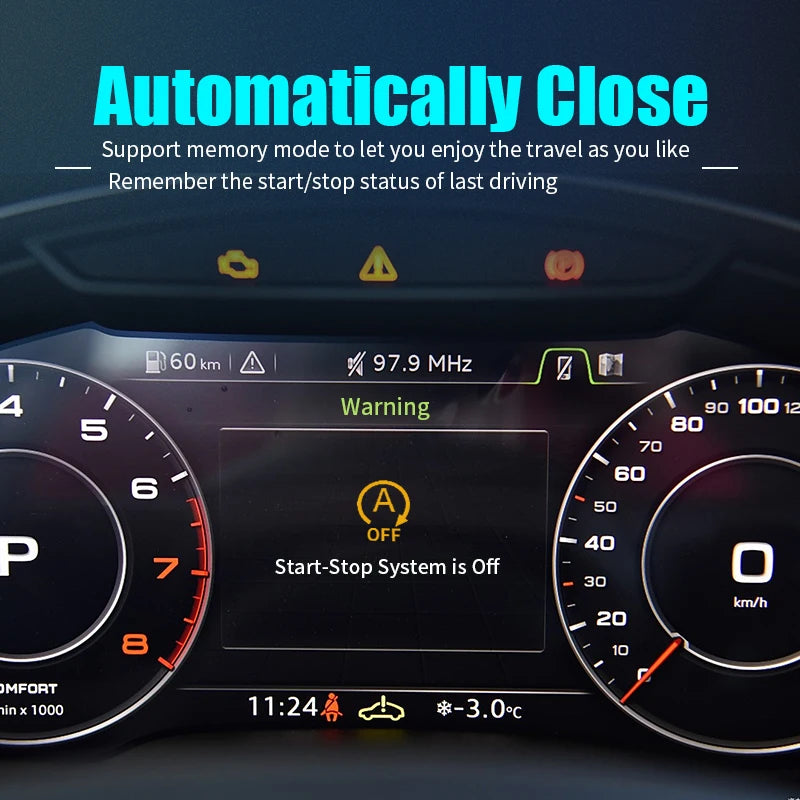 For AUDI A1 2011-2018 Car Automatic Stop Start Engine System Off Close Control Sensor Plug Smart Stop Cancel Auto Accessorie