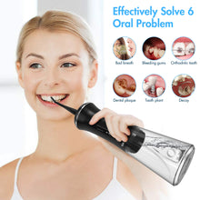 تحميل الصورة إلى عارض المعرض، Sejoy Dental Water Flosser Portable 350ml Oral Irrigator USB Rechargeable 5 Modes Teeth Cleaner Toothbrush Oral Hygiene Clean