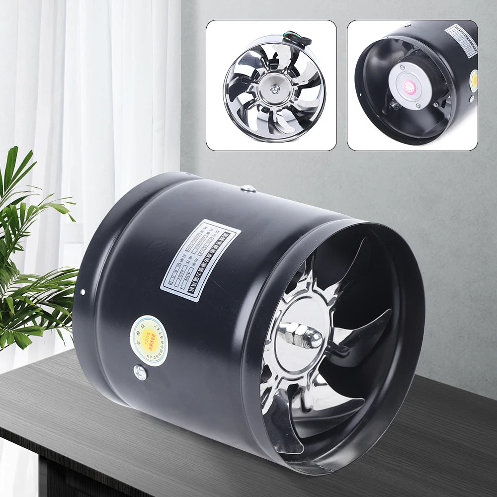 150mm Axial Duct Fan Air Pipe Fan Radial Pipe Fan Extractor 220V Fan Industrial Fan For Kitchen, Living Room, Factory, Hotel - Mighty Dollars