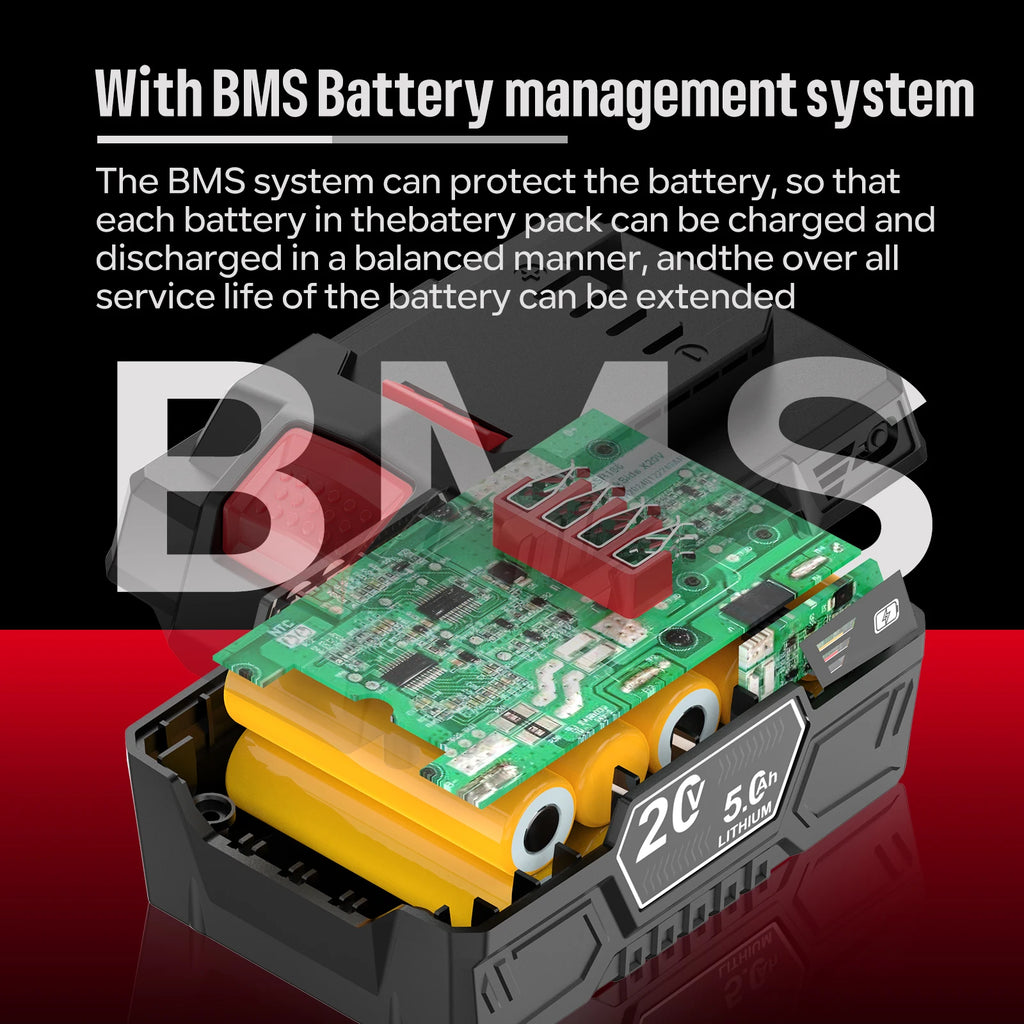 Dreamdash 20V 5Ah Performance Replacement Li-Ion Battery For Parkside 20V Team Cordless Tools for PAP 20 B3 PAP 20 A3PAPS 208 A1