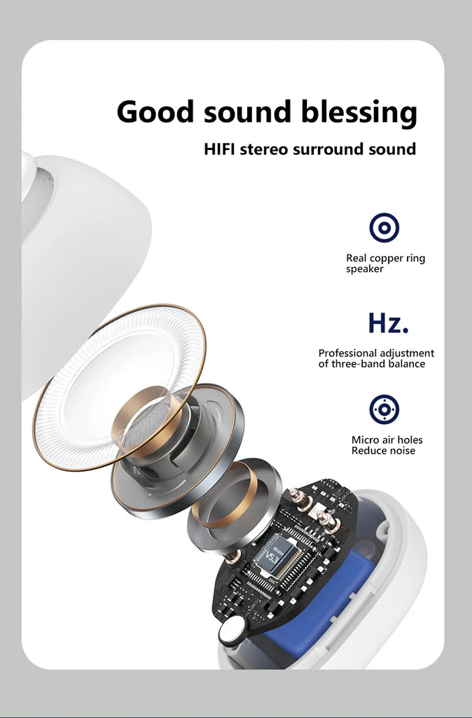 GD28 Bluetooth Headset Clip Ear Not Into The Ear Wireless Headset Stereo Sound Business Sports Fitness Running Single Headset