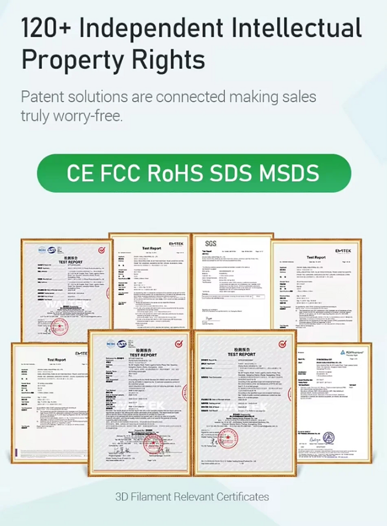 JAYO PLA + 3D Filament 1.75MM 10 Rolls PLA PLUS 3D Printer Filament Neatly Wound 3D Printing Filament 1.1kg Spool High Toughness