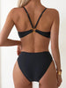 Sexy Woman Swimsuits 2025 Summer Swimwear Women's Bikinis for Female Two Pieces Beach Wear Solid Color Bikinis Set Bathing Suit