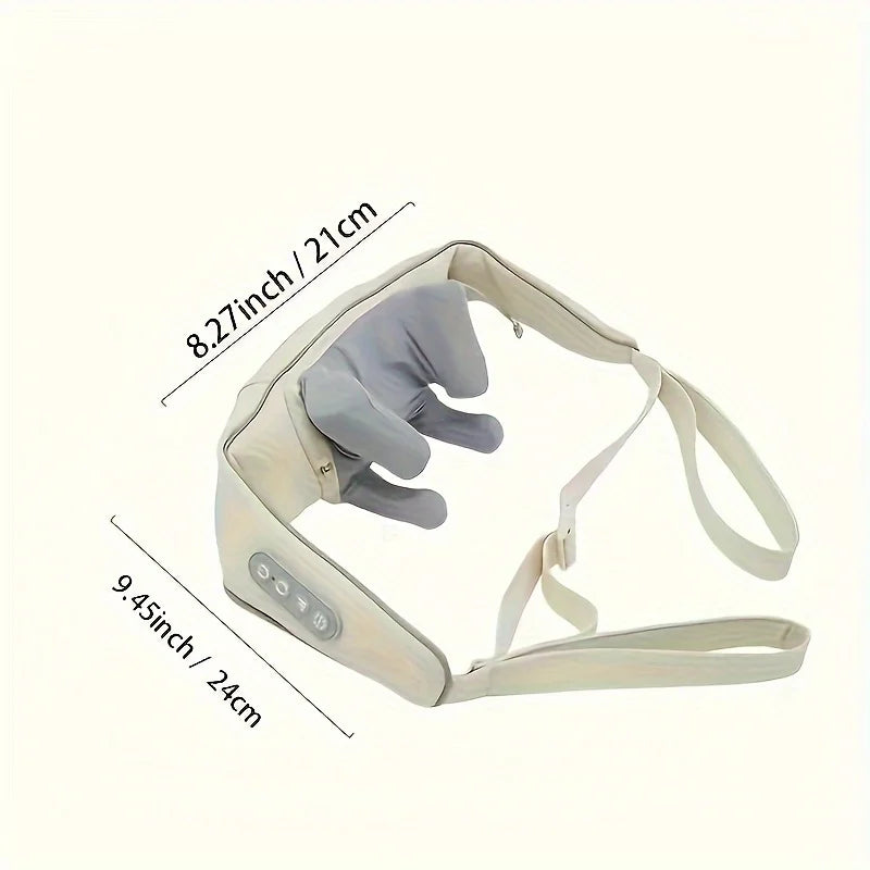 Neck Massage Shawl Relaxer Cervical Spine Muscle Heated Trapezius Shiatsu Shoulder Massager Press Kneading