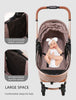 Luxurious Baby Stroller 3 in 1 Portable Travel Baby Carriage Folding Prams High Landscape Aluminum Frame Car for Newborn Baby