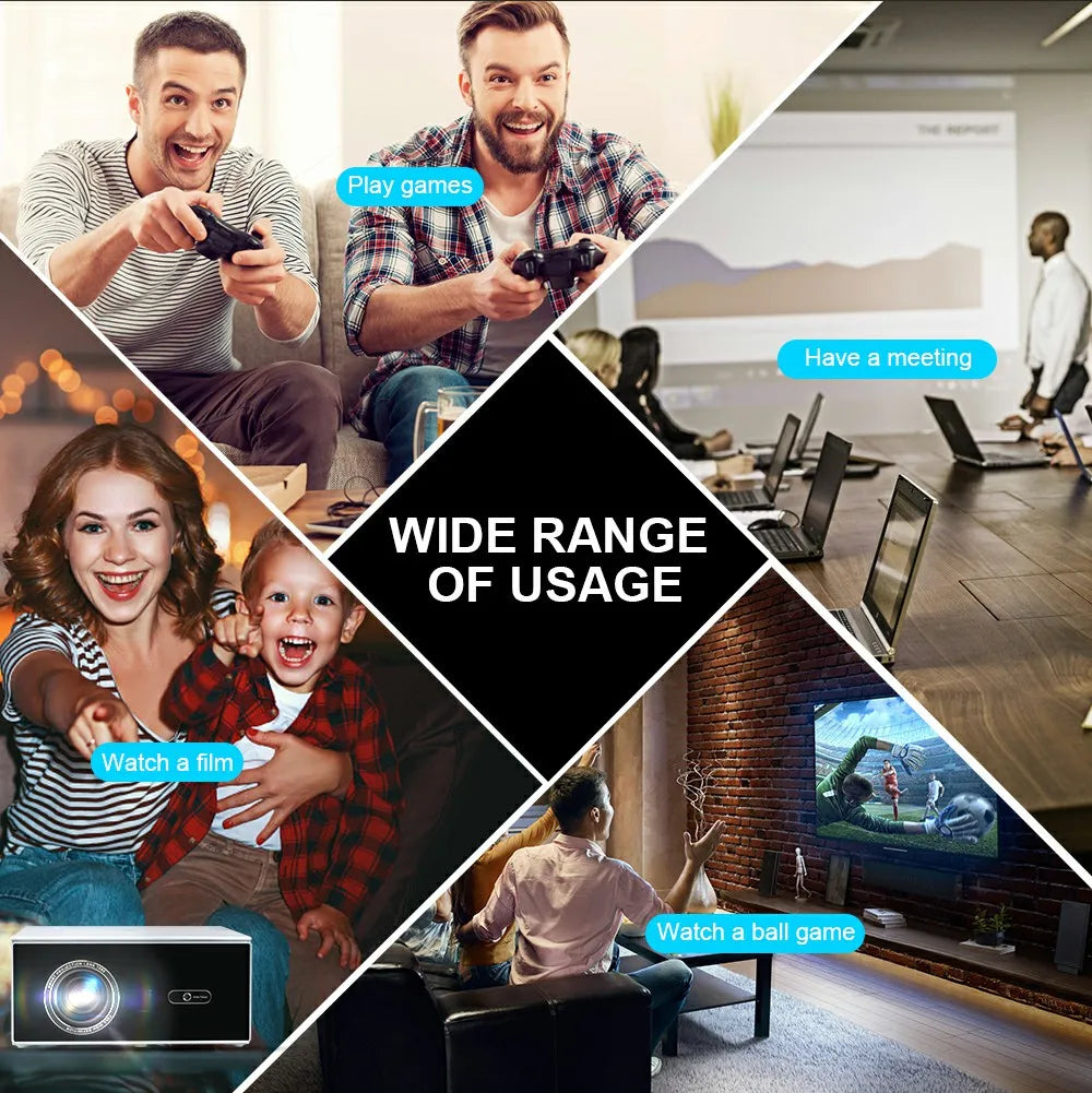 ThundeaL TDA7W Full HD 1080P Projector Android 13 WiFi6 2G 32G Projetor 4k Video TDA7 Voice Control 3D Smart Home Theater Beamer