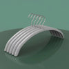 5PCS Impregnated Plastic Semi-circle Adult Clothes Hanging No Trace Non-slip Bolting Clothes