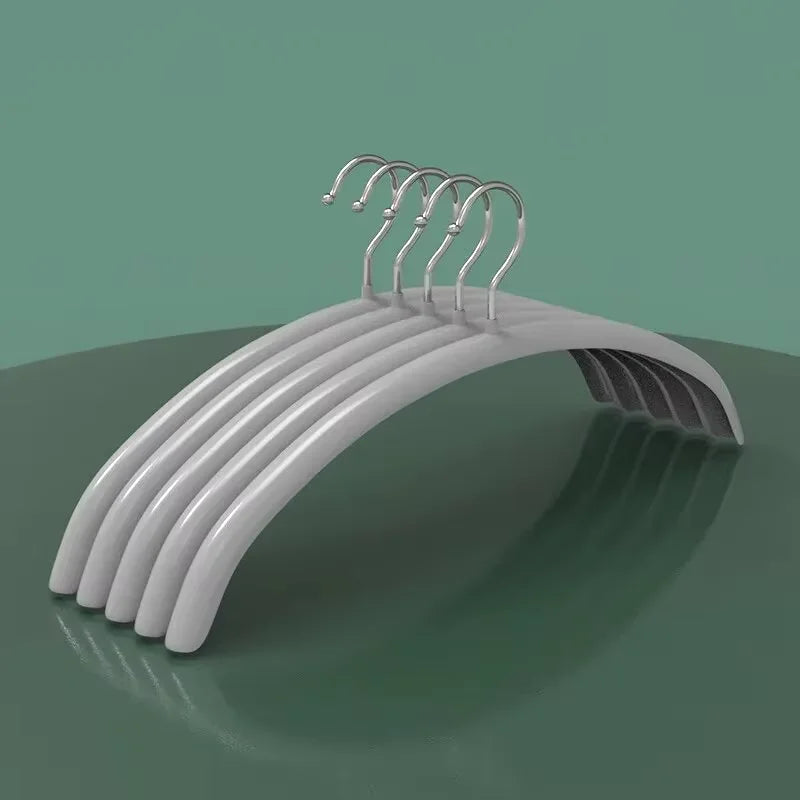 5PCS Impregnated Plastic Semi-circle Adult Clothes Hanging No Trace Non-slip Bolting Clothes