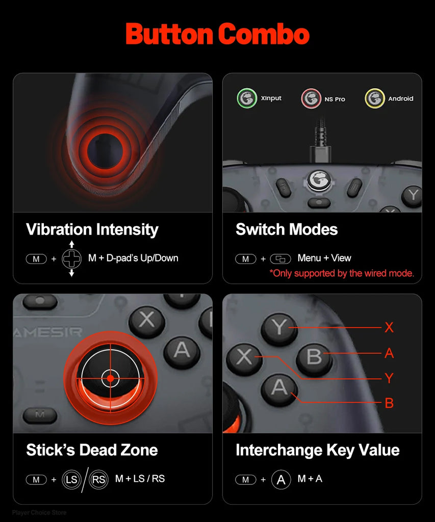 Gamesir Nova Lite Gamepads PC for Nintendo Switch 2 Controller Switch Steam Android iOS iPhone Controle Hall Effect Joystick