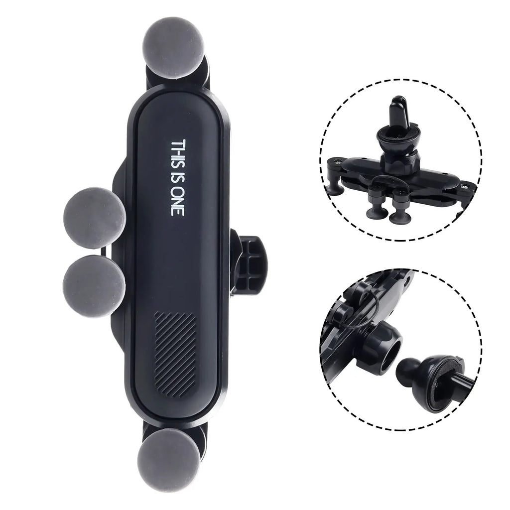 Maximum Safety Car Mobile Phone Holder  5 Point Support Design  Stable and Anti Slip  Fits 4 7 6 5 inch Smartphones