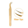 Fadvan Tweezers for Lashes Extension Fiber Tips Stainless Steel Makeup Tweezers Anti-static Free Print Your Logo