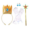 2025 Cartoon Princess Crown Cosplay Pentagram Magic Stick Earring Set Anime Girl Dress Up Halloween Christmas Gift