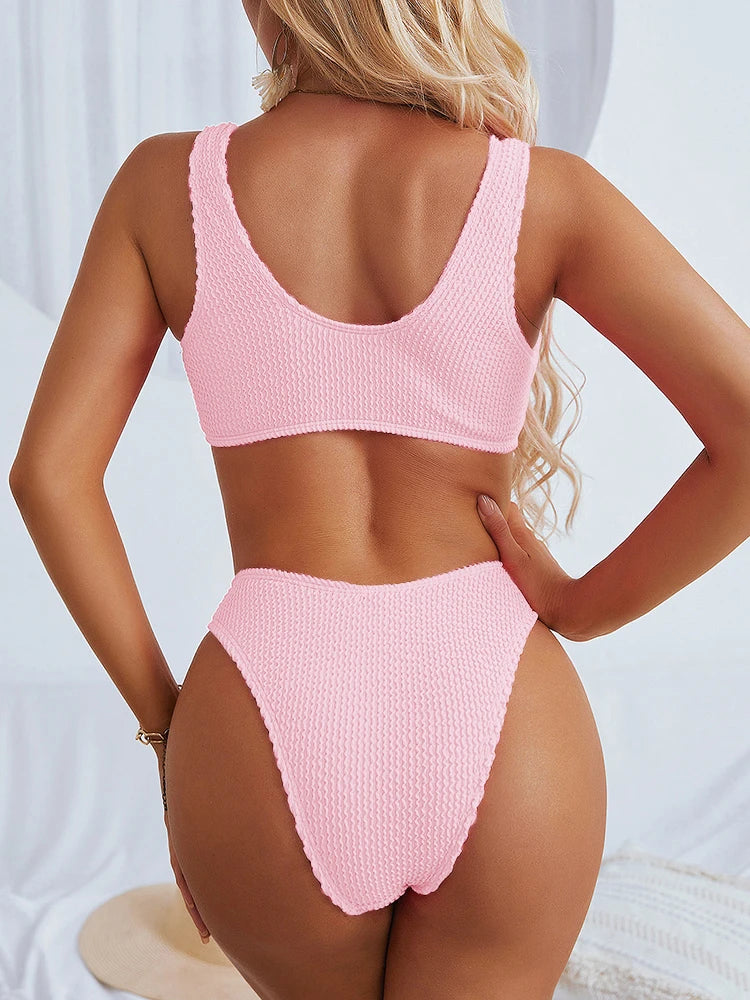 Sexy Bikini 2025 Swimsuit Women Swimwear Push Up Bikini Set Thong Brazilian Bathing Suit Beach Wear Biquini Bather Female