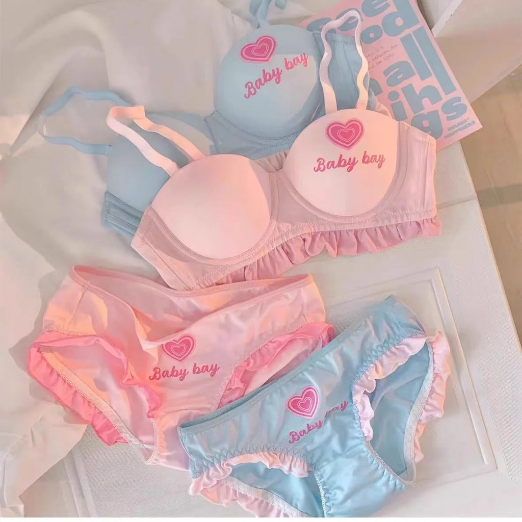 Lingerie for Girls, A Bra Cover Set Without Underwire That Makes Women Look Rounder and Larger Bra set