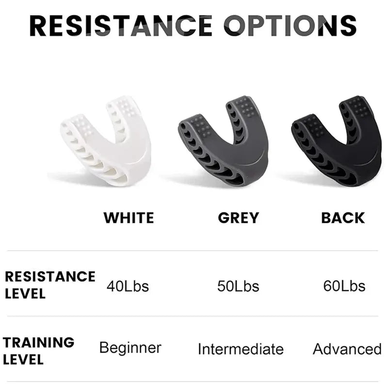 U Shape Jaw Exerciser New Facial Pop N Go Mouth Jawline Face Fitness Muscle Chew Ball Bite Breaker Training Equipment