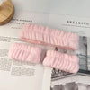 Face Wash Wristband Set Women's Headband Wristbands Absorbent Waterproof Wristbands Makeup Face Wash Hair Bands