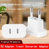 1 Pcs 4.0mm/4.8mm Power Plug Adapter US To EU Euro Europe Plug Power Plug Converter Travel Adapter Power Converter Outlet