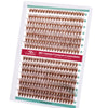 FADVAN Brown 14 Rows Diy Cluster Segmented Lash 9-16mm C/D Curl Upper Lower Fake Eyelash Professional Heat Bond Eyelashes