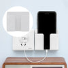 1PC Wall Mobile Phone Holder Plug Phone Charging Stand Remote Control Storage Box Bracket Punch-Free Mounted Organizer Holders