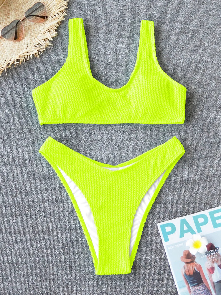 Sexy Bikini 2025 Swimsuit Women Swimwear Push Up Bikini Set Thong Brazilian Bathing Suit Beach Wear Biquini Bather Female