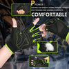MOREOK Workout Gym Gloves Men Women,3MM SBR Pads,Half Finger Weight Lifting Exercise Fitness Gloves for Training,Pull Ups,Rowing