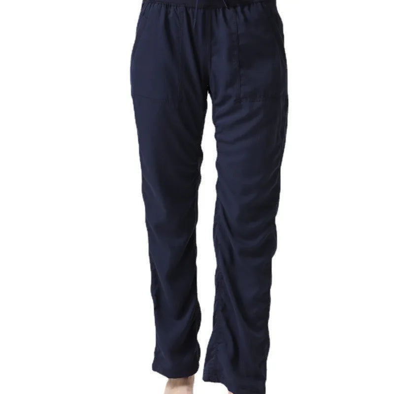 Women's New Folded Yoga Pants Super Soft Loose Micro Horn Fitness Commuter Leisure Sports cropped pants