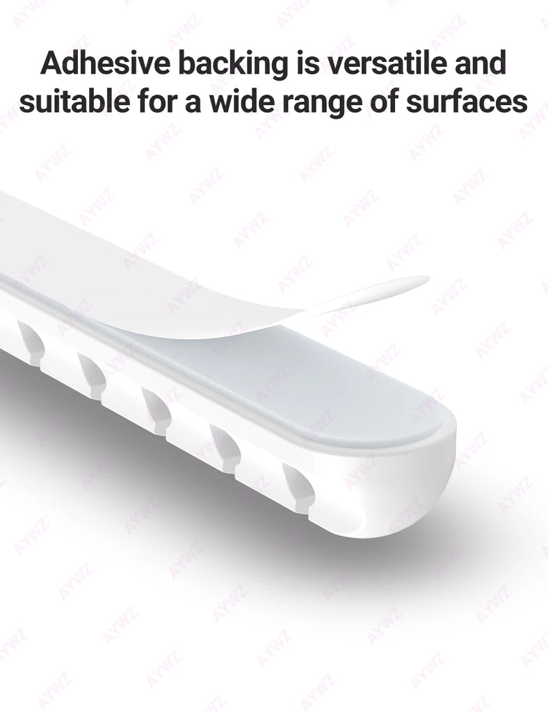 Adhesive Cable Holder Clips Cord Management Wire Organizer for Desktop USB Charging Cable Nightstand Power Cord Mouse Cable 1pc