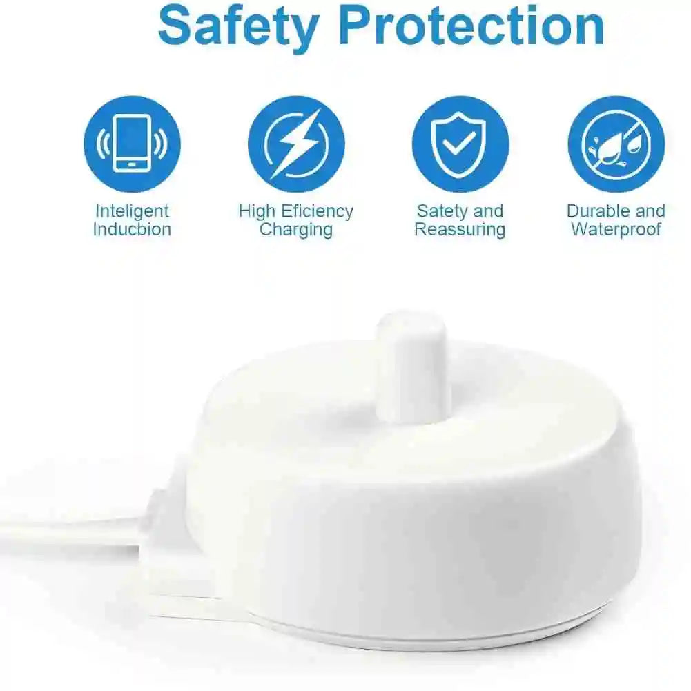 LISI USB Charger Fit for Oral-B Electric Toothbrush Safe Reliable Charging Base Compatible with Most Braun Electric Toothbrushes