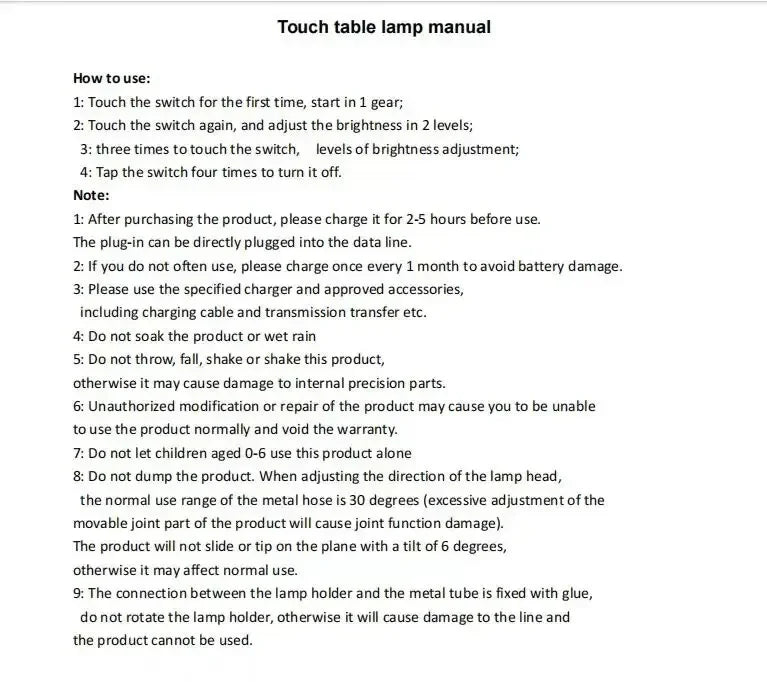 Dormitory Reading the USB Charging LED Lamp That Shield an Eye Beads Three Gears Touch Dimmer Lamp