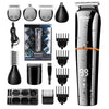 Kemei Waterproof 11 in 1 Men's Grooming Kit Electric Beard Trimmer Cordless Razor Hair Clippers Rechargeable Nose Trimmer