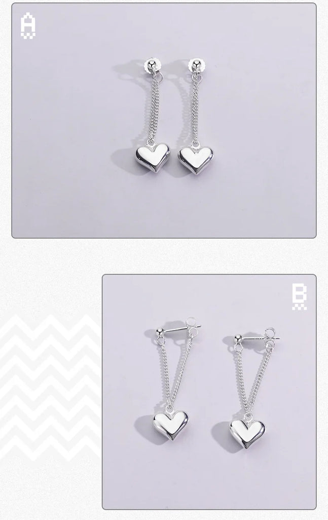 Geometric Heart-shaped Earrings For Women Girls Fashion Hollow Heart Hoop Earrings Jewelry Accessories