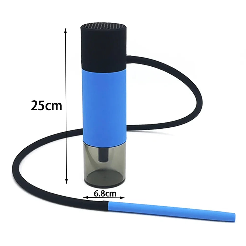 Portable Car Hookah Set with Silicone Hose Mini Shisha for Outdoor Travel Mobile Shisha Narguile Chicha Cachimbas