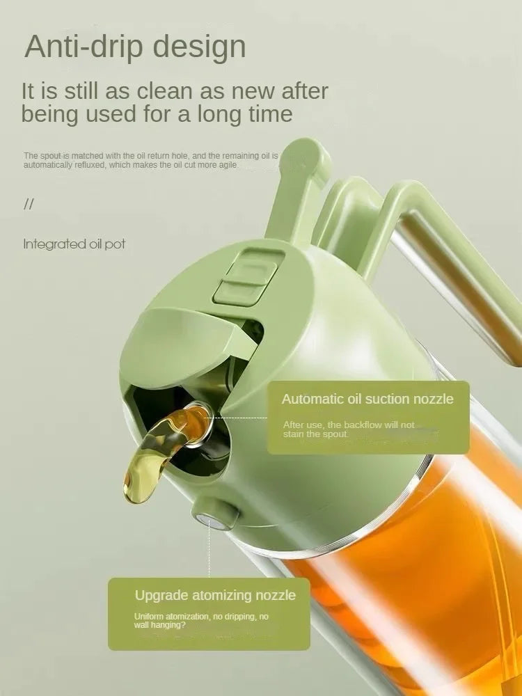 200/300ml Oil Spray Bottle Camping BBQ Cooking Kitchen Baking Olive Oil Soy Sauce Dispenser Vinegar Air Fryer Sprayer Gadgets