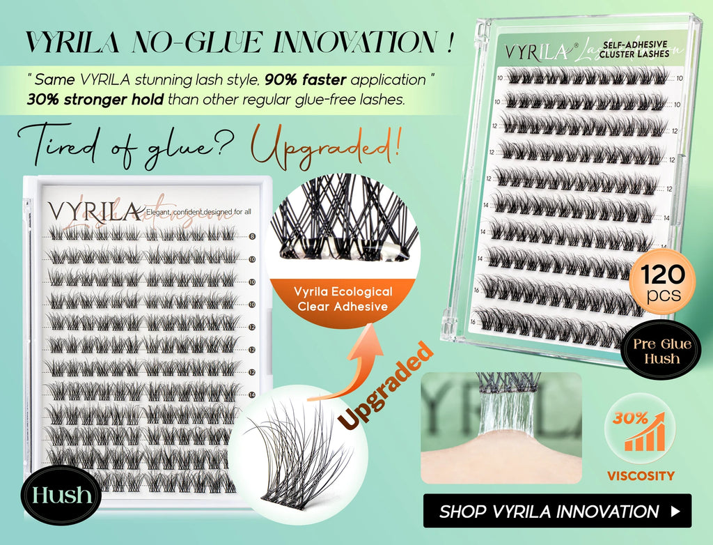 Individual Lashes Cluster C Curl Mix Lash Clusters 3D Wispy DIY Eyelash Extension 0.1mm Super Thin Band Resuable Natural Lashes