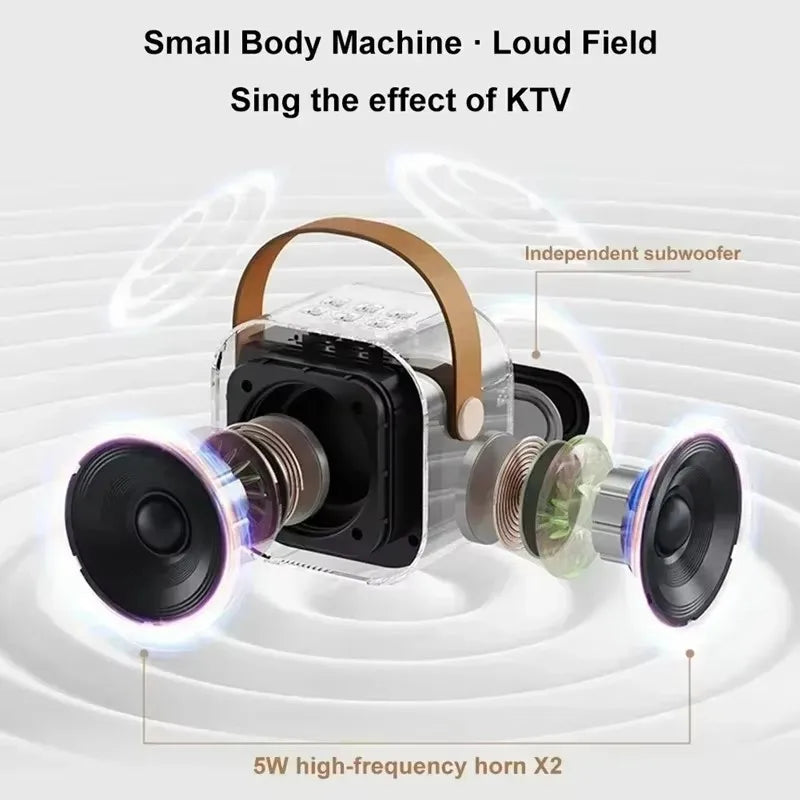 Microfone de áudio Bluetooth K12 máquina de karaoke portátil 5,3 PA speaker system wireless audio with microphone