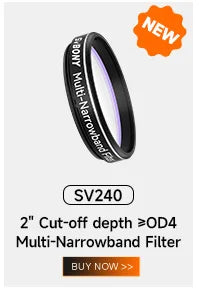 Svbony SV227 2/1.25inch Filter 5nmH-Alpha SII-CCD OIII-CCD Narrow Band for Astronomy Telescope Deep Space Planetary Photography