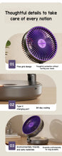 Load image into Gallery viewer, Foldable Desktop Fan Mini  Wall-Mounted Fan With Warm Night Light Rechargeable 4 Gears Adjustable Portable Air Circulation Fan - Mighty Dollars