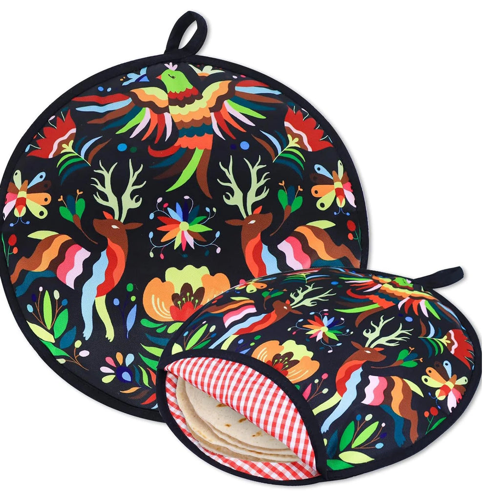 New High Quality Tortilla Warmer Pouch Fashion Helpful Fabric Insulation Bag Tortilla Warmer Insulated Fabric Storage Poucha