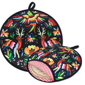 New High Quality Tortilla Warmer Pouch Fashion Helpful Fabric Insulation Bag Tortilla Warmer Insulated Fabric Storage Poucha
