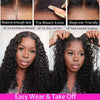 Deep Wave Glueless Wig Human Hair Ready To Wear And Go PrePlucked For Women Precut 6x4 Closure Curly Lace Front Wigs On Sale