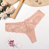 Sexy Lace Thong Women Low Waist Panties Transparent Underwear Hollow Out Female Lingerie Elasticity Comfortable Underpants