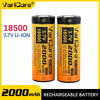 VariCore 18500 3.7V 2000mAh Rechargeable Li-ion Lithium Battery Cell Protected for Flashlight Toys RC Device High Capacity