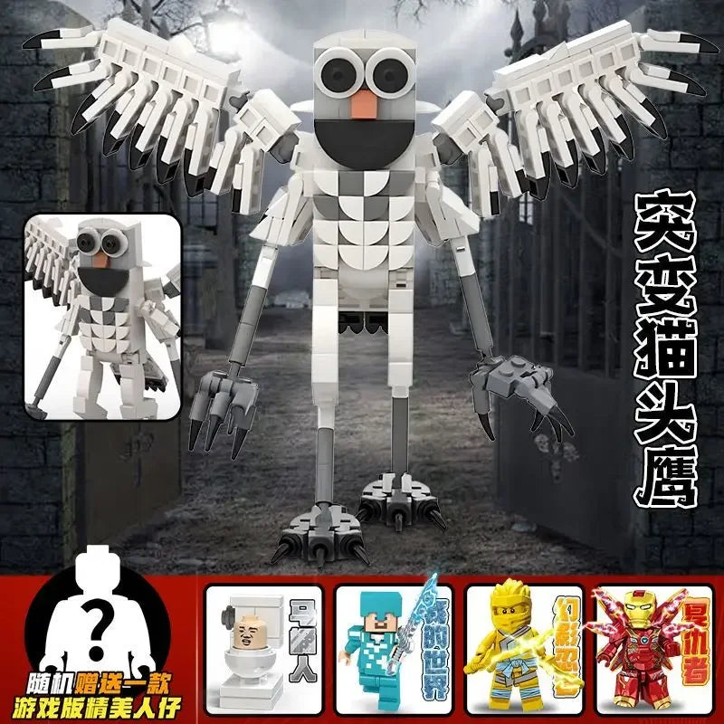 99 Nights in The Forested Owl Deer Large Collection Bricks Toys Halloween MOnster Model BUilding Blocks Kids Construction Toy