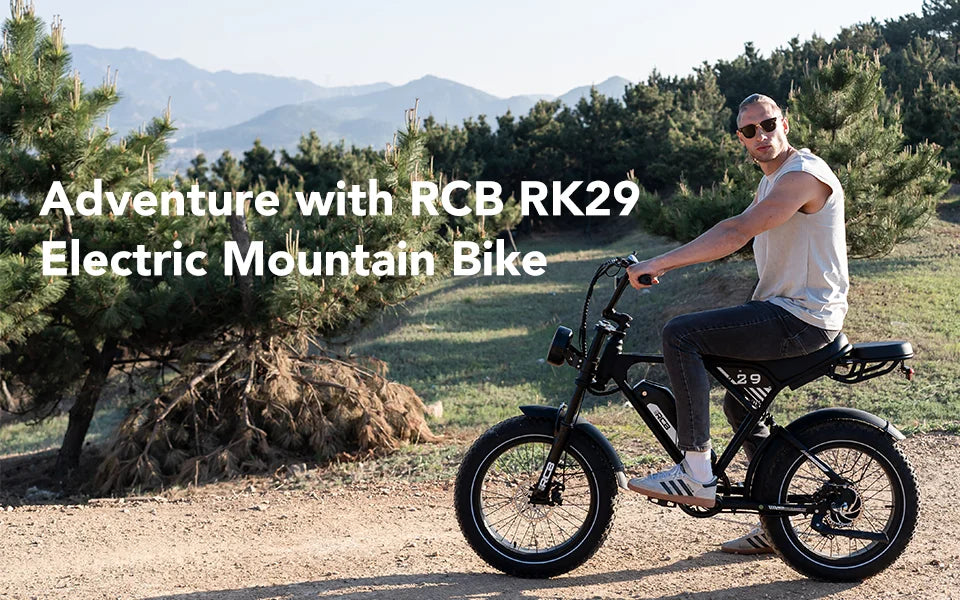 RCB 20'' E Bike, Electric Mountain Bike for Adults, Commuting Electric Bike with Removable 48V 15Ah Battery & APP, Range 40-60KM