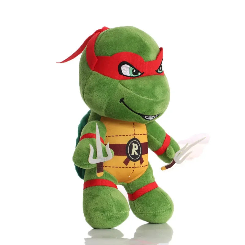 25cm Ninja Turtles Plush Dolls Anime Game TMNT Leo Raph Mike Don Stuffed Animals Decoration Ornament Toys for Kids Birthday Gift