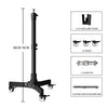 SH Metal Floor Light Stand Photography Fill Lighting Stand With 3pcs Casters Wheel Dual-use Background Light Stand