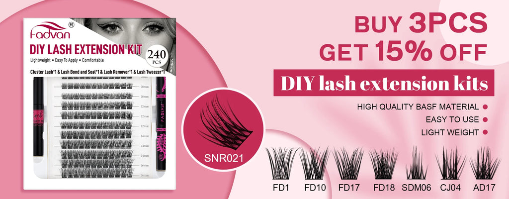 Fadvan Tweezers for Lashes Extension Fiber Tips Stainless Steel Makeup Tweezers Anti-static Free Print Your Logo