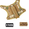 Tactical Cat Harness Adjustable Puppy Vest For Military Small Dogs Harnesses withControl Handle Walking Training Cat Accessories