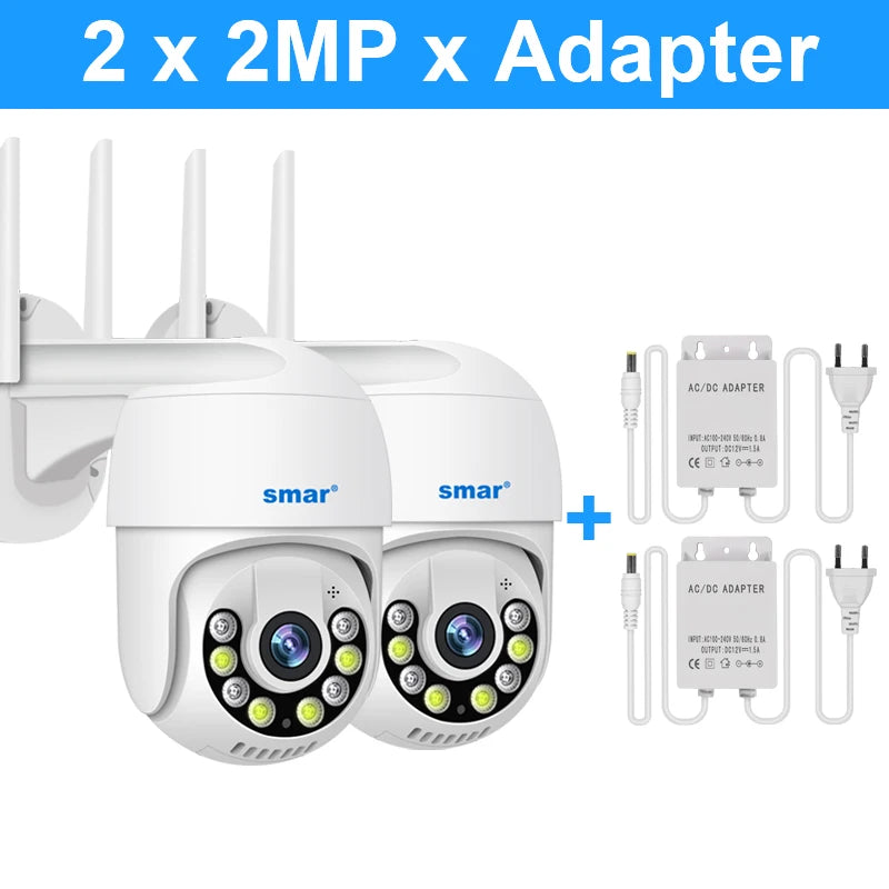 Smar 1080P Cloud Storage Wireless PTZ IP Camera Speed Dome CCTV Security Cameras Outdoor ONVIF Two Way Audio P2P Camera WIFI