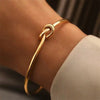 2024 New Vintage 18K Gold Plated Stainless Steel Chain Bracelet for Women Men Couple Fashion Jewelry Gift
